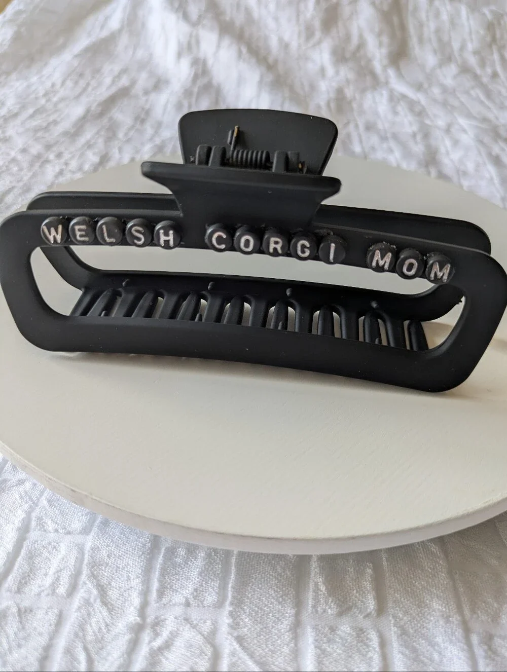 Welsh Corgie Mom Dog Mom Hair Clip Claw Style Handcrafted | NWT